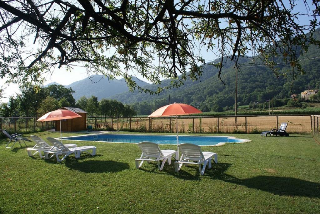 El Mas Prat Apartment La Vall de Bianya Luaran gambar